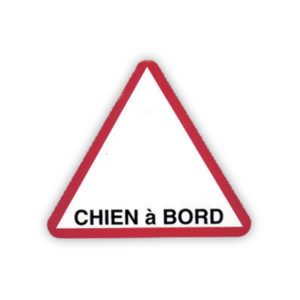 autocollant chien à bord