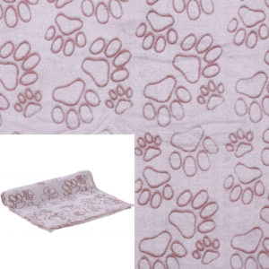 Plaid en polaire vieux rose, taille L