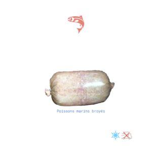 mélange de poissons marins broyés